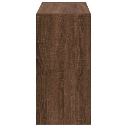 Поставки за обувки, 2 бр, стифируеми, кафяв дъб, 60x30x30,5 см