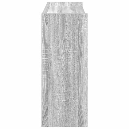 Етажерка за обувки, сив сонома, 80x25x62 см, инженерно дърво