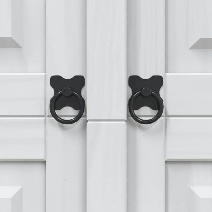 Гардероб, мексикански бор, стил Корона, 3 врати, бял