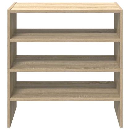 Поставки за обувки, 2 бр, стифируеми, дъб сонома, 60x30x30,5 см