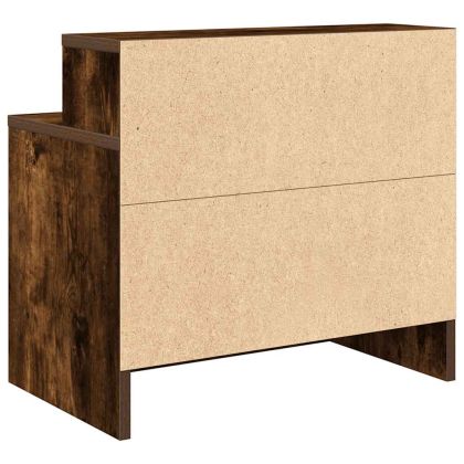 Нощно шкафче с чекмедже, опушен дъб, 51x31x47 см