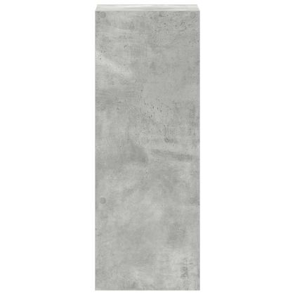 Библиотека стифиращи бетонно сив 30x30x80 см инженерно дърво