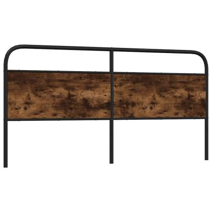 Горна табла, опушен дъб, 190 см, стомана и инженерно дърво