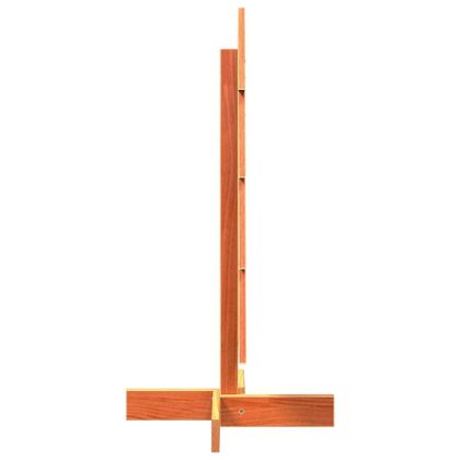 Дървена коледна елха за декорация восъчнокафяв 80 см бор масив