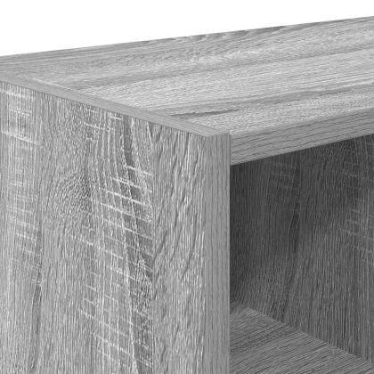 Стелаж за обувки, стифиращи, сив сонома, 89,5x30x40 см