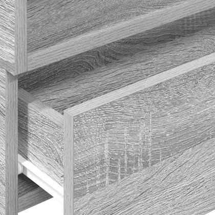 Нощно шкафче за стенен монтаж, сив сонома, 45x26x28,5 см