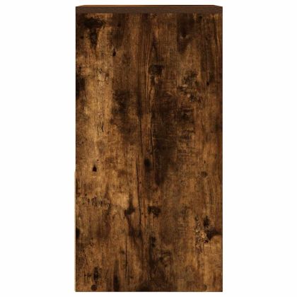 Нощни шкафчета с чекмеджета, 2 бр, опушен дъб, 35x34x66,5 см