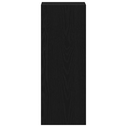Библиотека стифиращи черен дъб 30x30x80 см инженерно дърво