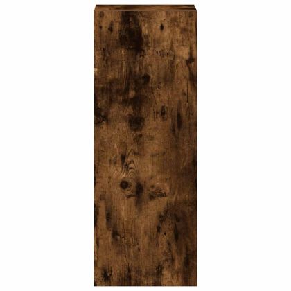 Библиотека стифиращи опушен дъб 30x30x80 см инженерно дърво