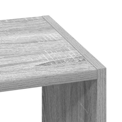 Библиотека стифиращи сив сонома 30x30x80 см инженерно дърво