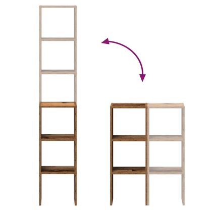 Библиотеки 2бр стифиращи старо дърво 30x30x80см инженерно дърво
