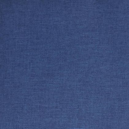 Люлеещ се стол с табуретка, син, плат