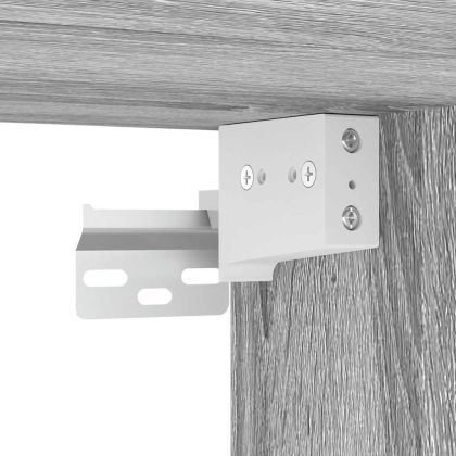 Нощни шкафчета за стенен монтаж, 2 бр, сив сонома, 45x26x28,5см