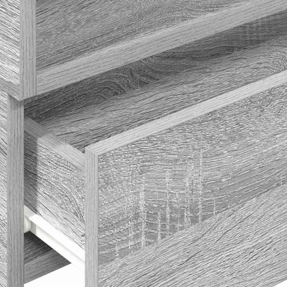 Нощни шкафчета за стенен монтаж, 2 бр, сив сонома, 45x26x28,5см