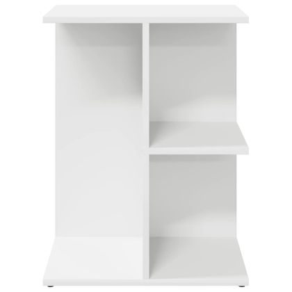 Нощни масички, 2 бр, бели, 46,5x29x61 см, инженерно дърво