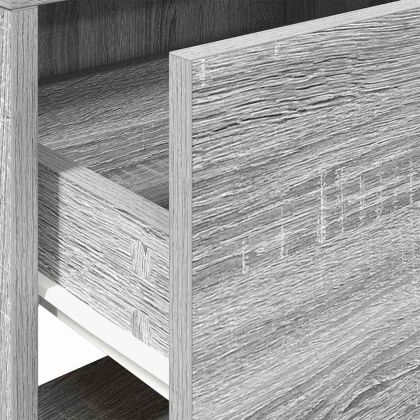 Нощни шкафчета с чекмеджета, 2 бр, сив сонома, 51x31x47 см