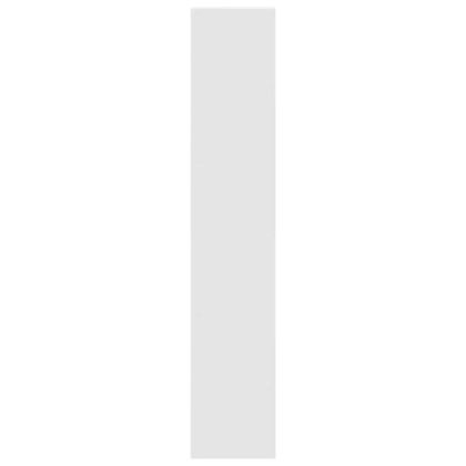 Библиотеки 2 бр стифиращи бели 30x30x80 см инженерно дърво