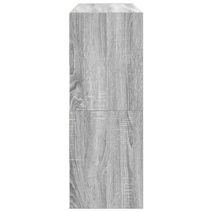 Поставки за обувки, 2 бр, стифируеми, сив сонома, 89,5x30x40 см