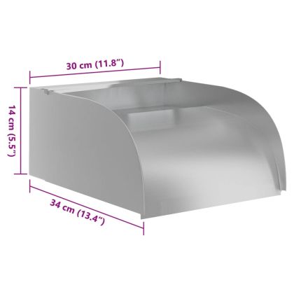 Водопад с LED 30x34x14 см неръждаема стомана 304