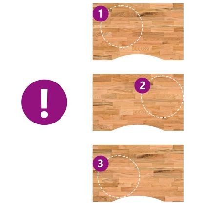 Плот за бюро, светлокафяв, 80x50x2,5 см, дъб масив, правоъгълна