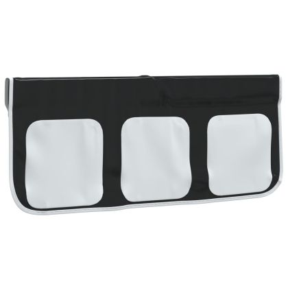 Завеси за високо легло с тунел и кула, бяло и черно