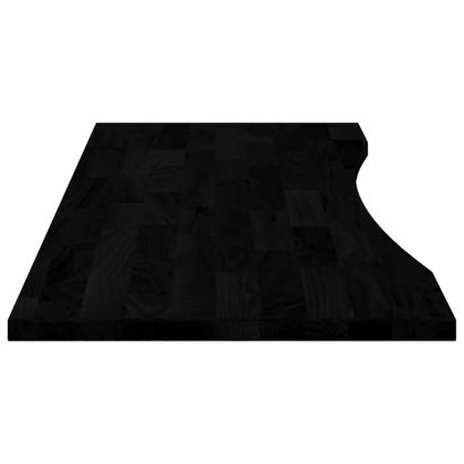 Плот за бюро, тъмнокафяв, 140x50x2,5 см, дъб масив, правоъгълна