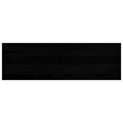 Прозоречни первази, 2 бр, тъмнокафяви, 80x25x2 см, дъб масив