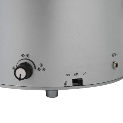 Коледна елха с валящ сняг и основа от чадър, бяла, 75 см