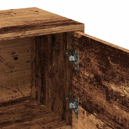 ТВ шкаф, старо дърво, 102x30x37,5 см, инженерно дърво