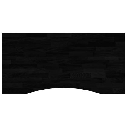 Плот за бюро, тъмнокафяв, 100x60x2,5 см, дъб масив, правоъгълна