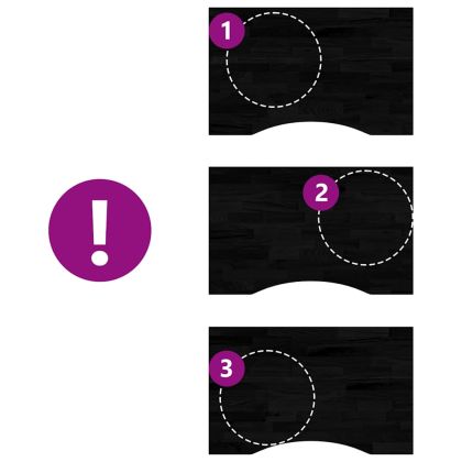 Плот за бюро, тъмнокафяв, 80x50x2,5 см, дъб масив, правоъгълна