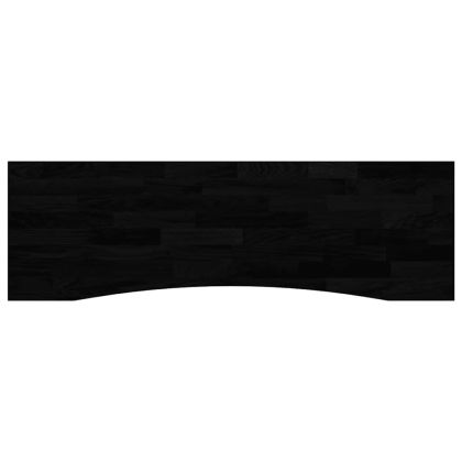 Плот за бюро, тъмнокафяв, 160x50x2,5 см, дъб масив, правоъгълна