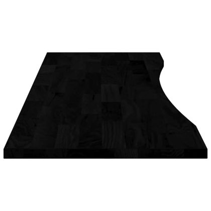 Плот за бюро, тъмнокафяв, 160x50x2,5 см, дъб масив, правоъгълна