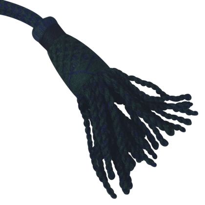 Шотландска високопланинска гайда с кариран зелено-черен тартан