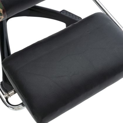 Геймърски стол подложка за крака черно/камуфлаж изкуствена кожа