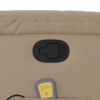 Изправящ масажен наклоняем стол, капучино, изкуствена кожа