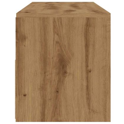 ТВ шкаф с LED осветление, 120x35x40 см, инженерно дърво