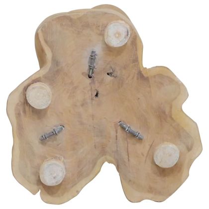 Стойка за вино за 8 бутилки, 40x30x80 см, тиково дърво масив