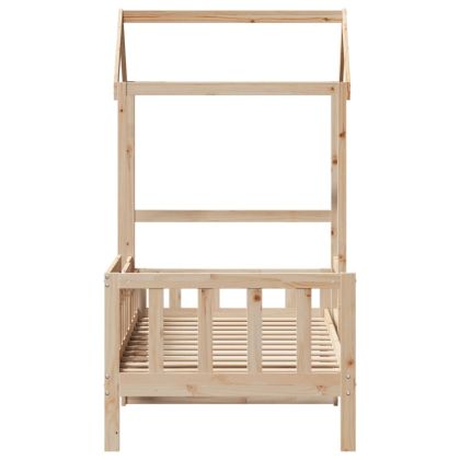 Дневно легло с покрив, 90x200 см, борово дърво масив