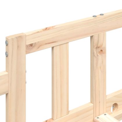 Дневно легло без матрак, 80x200 см, борово дърво масив