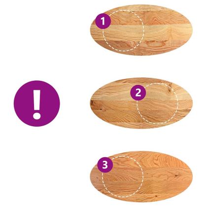 Плот за маса, светлокафяв, 120x60x2 см, дъб масив, овална