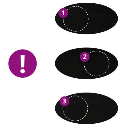 Плот за маса, тъмнокафяв, 100x50x4 см, дъб масив, овална