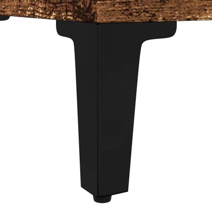 Шкаф за баня, старо дърво, 30x30x100 см, инженерно дърво