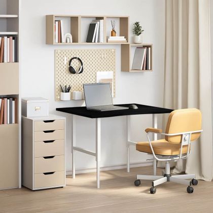 Плот за бюро, тъмнокафяв, 120x60x4 см, дъб масив, правоъгълна