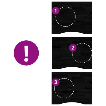 Плот за бюро, тъмнокафяв, 120x60x4 см, дъб масив, правоъгълна