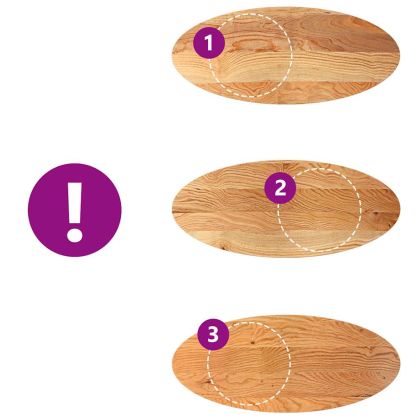 Плот за маса, светлокафяв, 140x60x2 см, дъб масив, овална