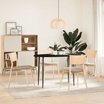 Плот за маса, тъмнокафяв, 120x60x2 см, дъб масив, овална