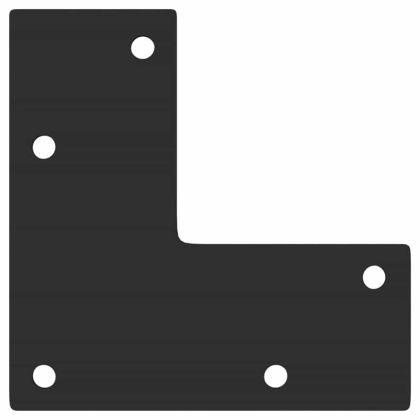 Крака за конзолна маса, конична форма, 4 бр., черни, 72-73 см, стомана