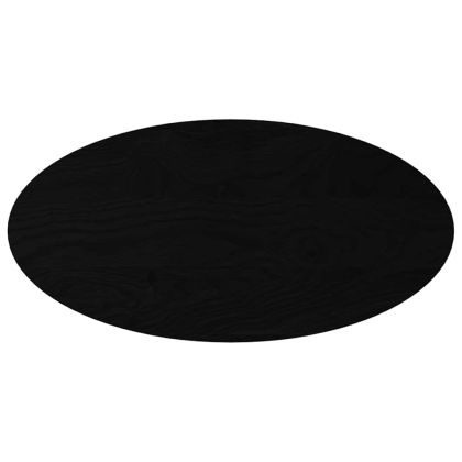 Плот за маса, тъмнокафяв, 100x50x2 см, дъб масив, овална