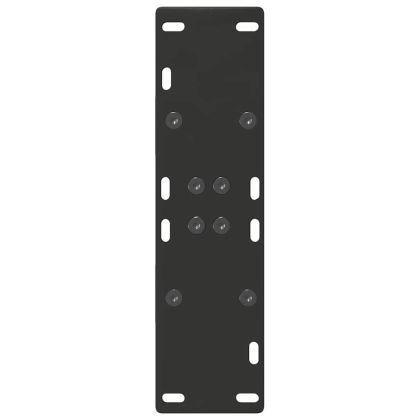 Крака за трапезарна маса, А-образни, 2 бр., черни, 50 x (72-73) см, стомана